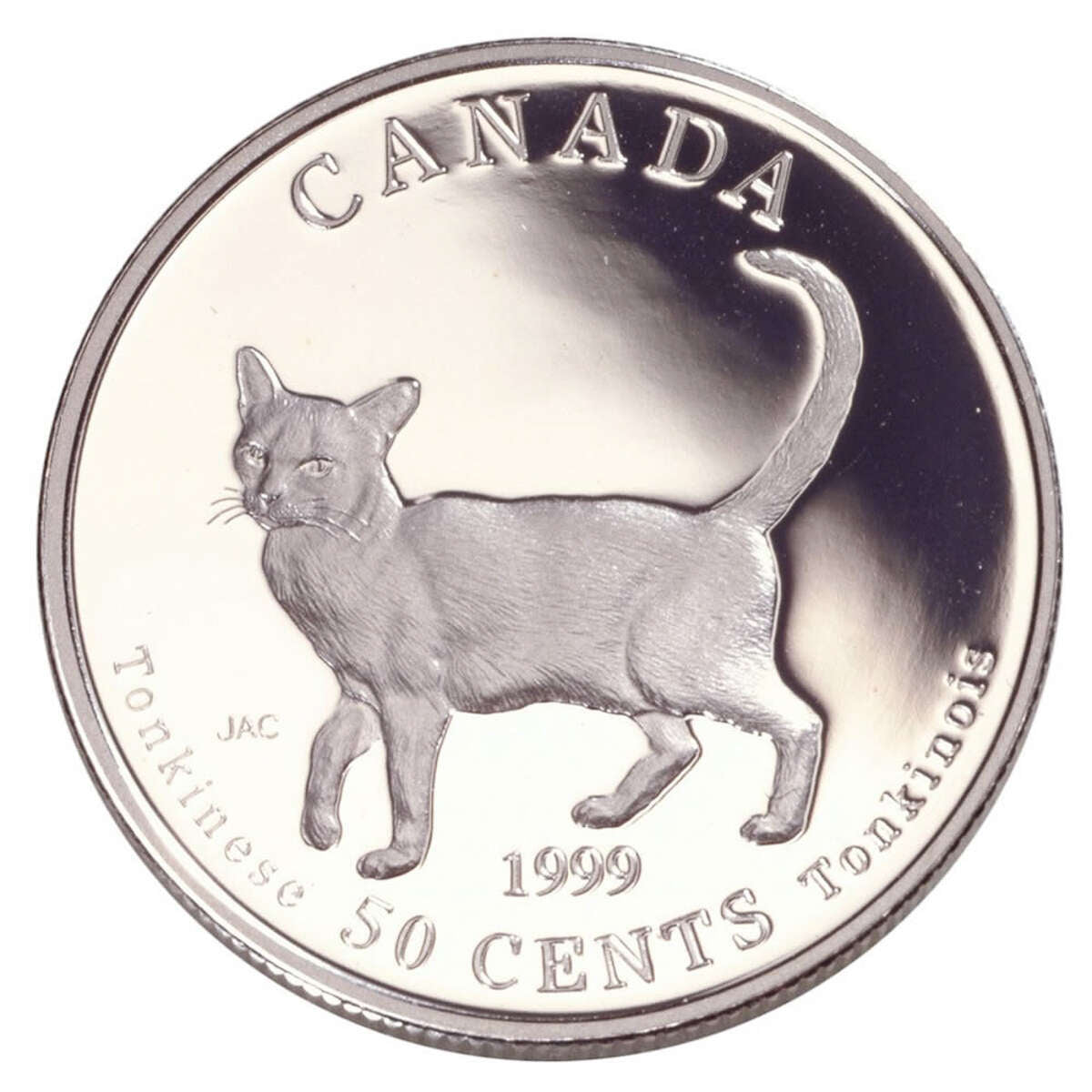 1999 50c Cats of Canada Series - Sterling Silver Coin Set