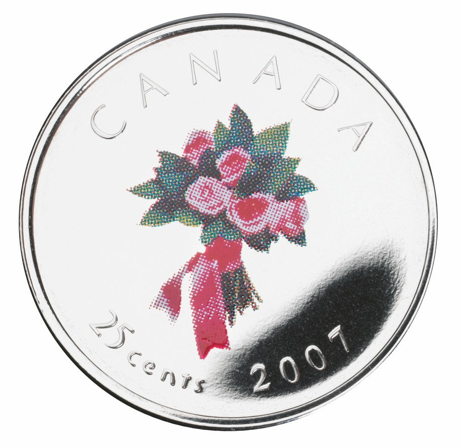 2007 Wedding Gift Set with Coloured 25-cent