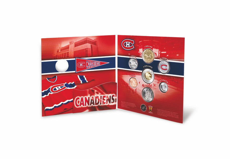 2007 Montreal Canadians: NHL Coin Set with Coloured 25-cent