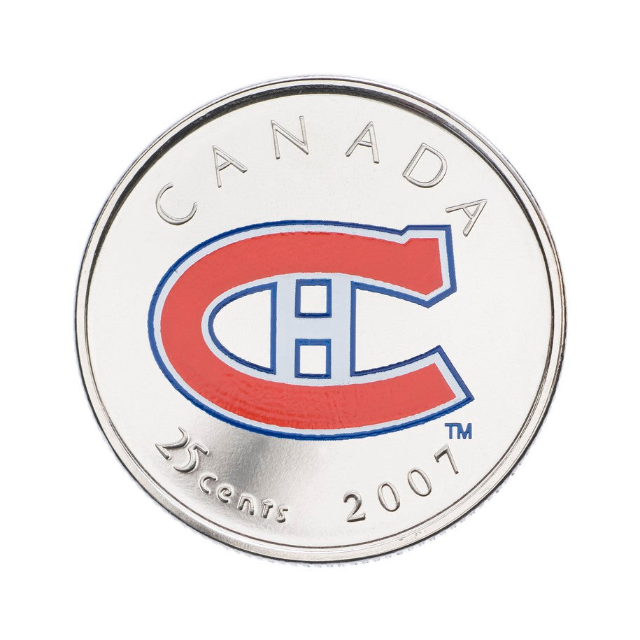 2007 Montreal Canadians: NHL Coin Set with Coloured 25-cent