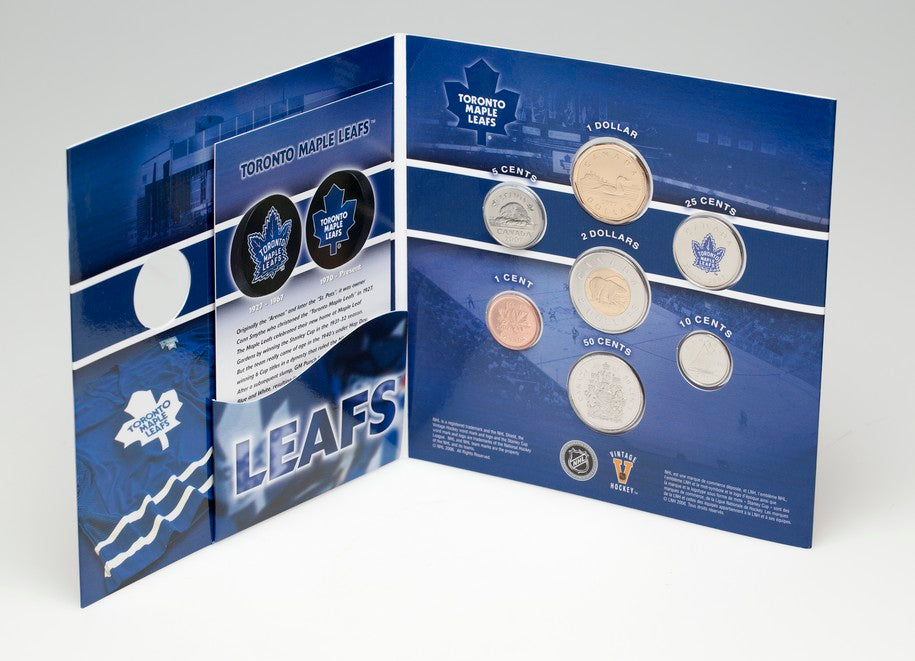 2007 Toronto Maple Leafs: NHL Coin Set with Coloured 25-cent