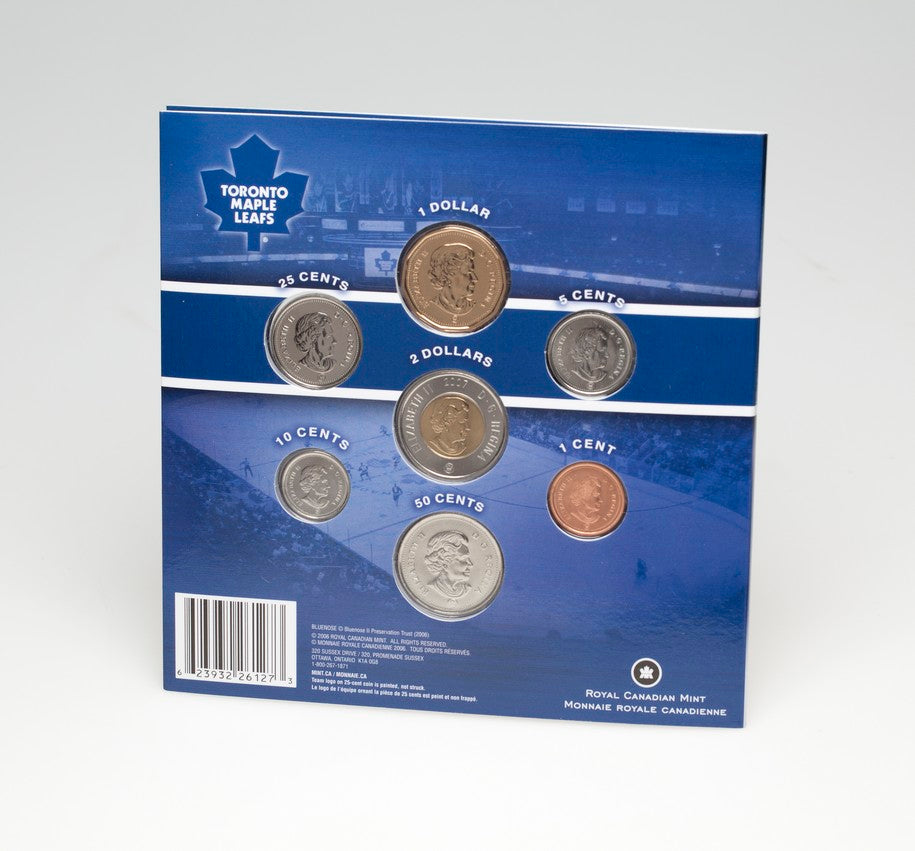 2007 Toronto Maple Leafs: NHL Coin Set with Coloured 25-cent