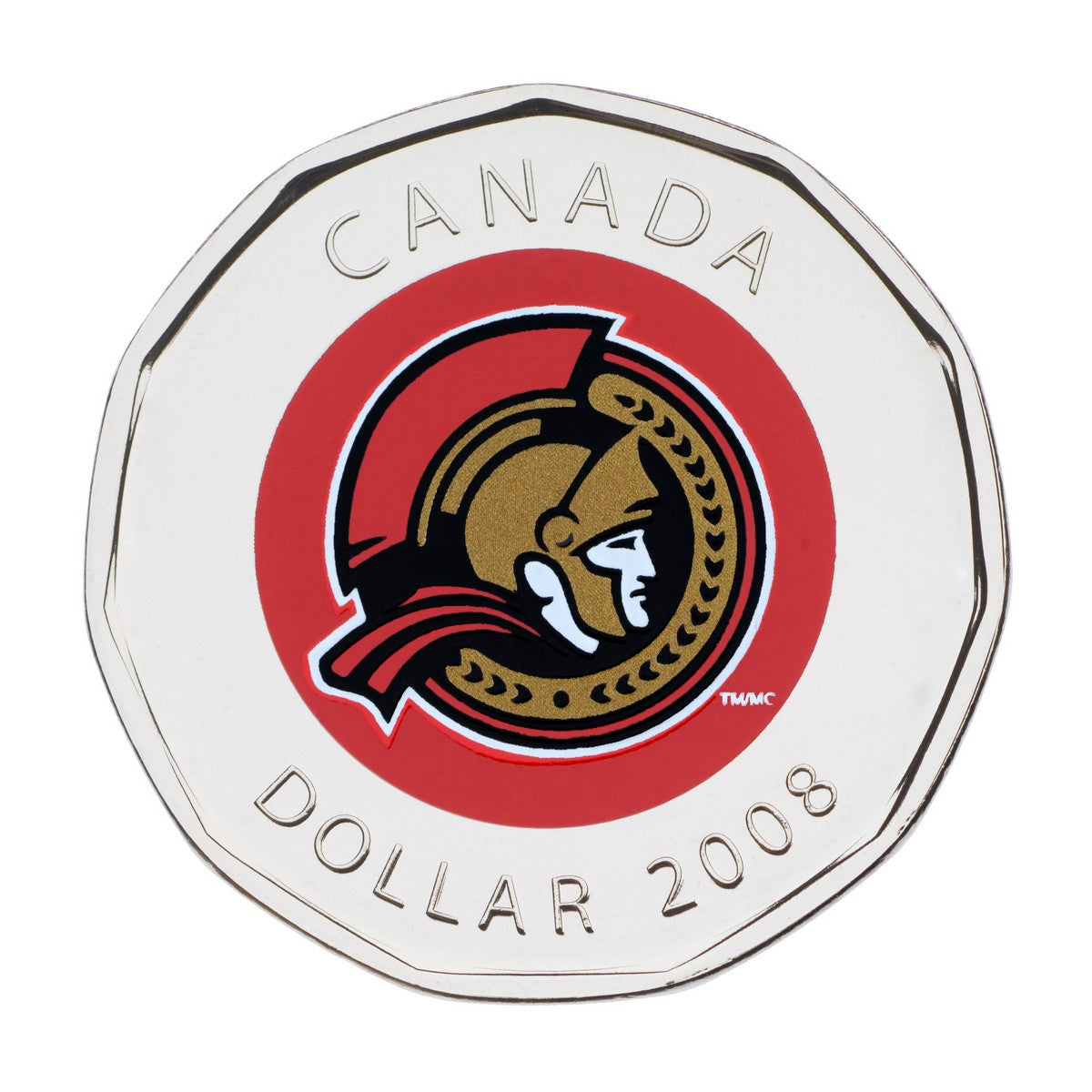 2008 Ottawa Senators: NHL Coin Set with Coloured $1