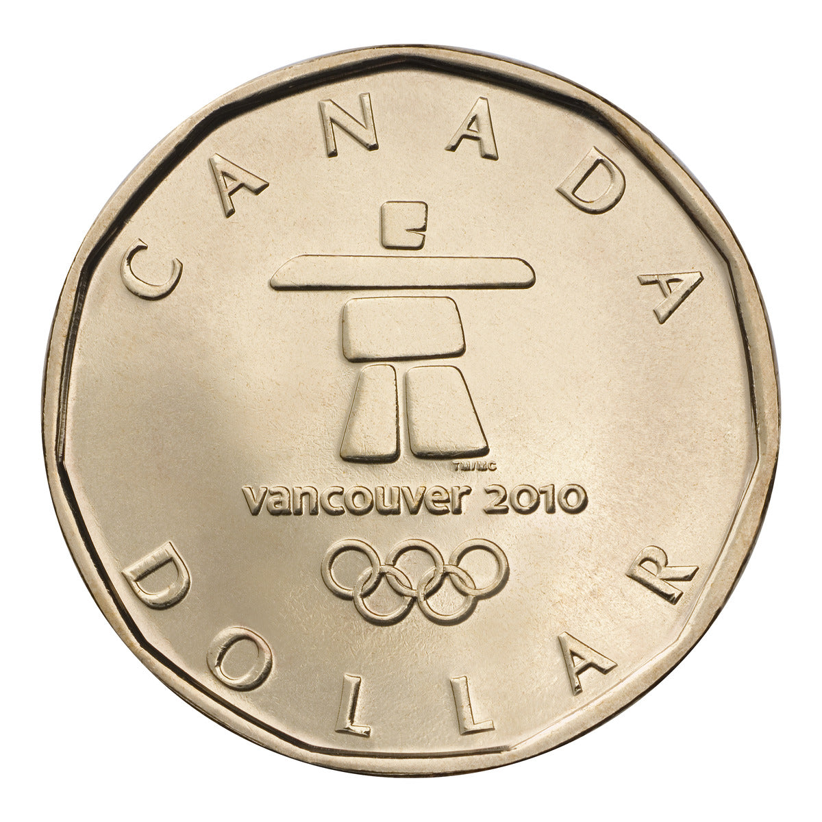 2010 $1 Vancouver Olympic Winter Games Lucky Loonie Roll