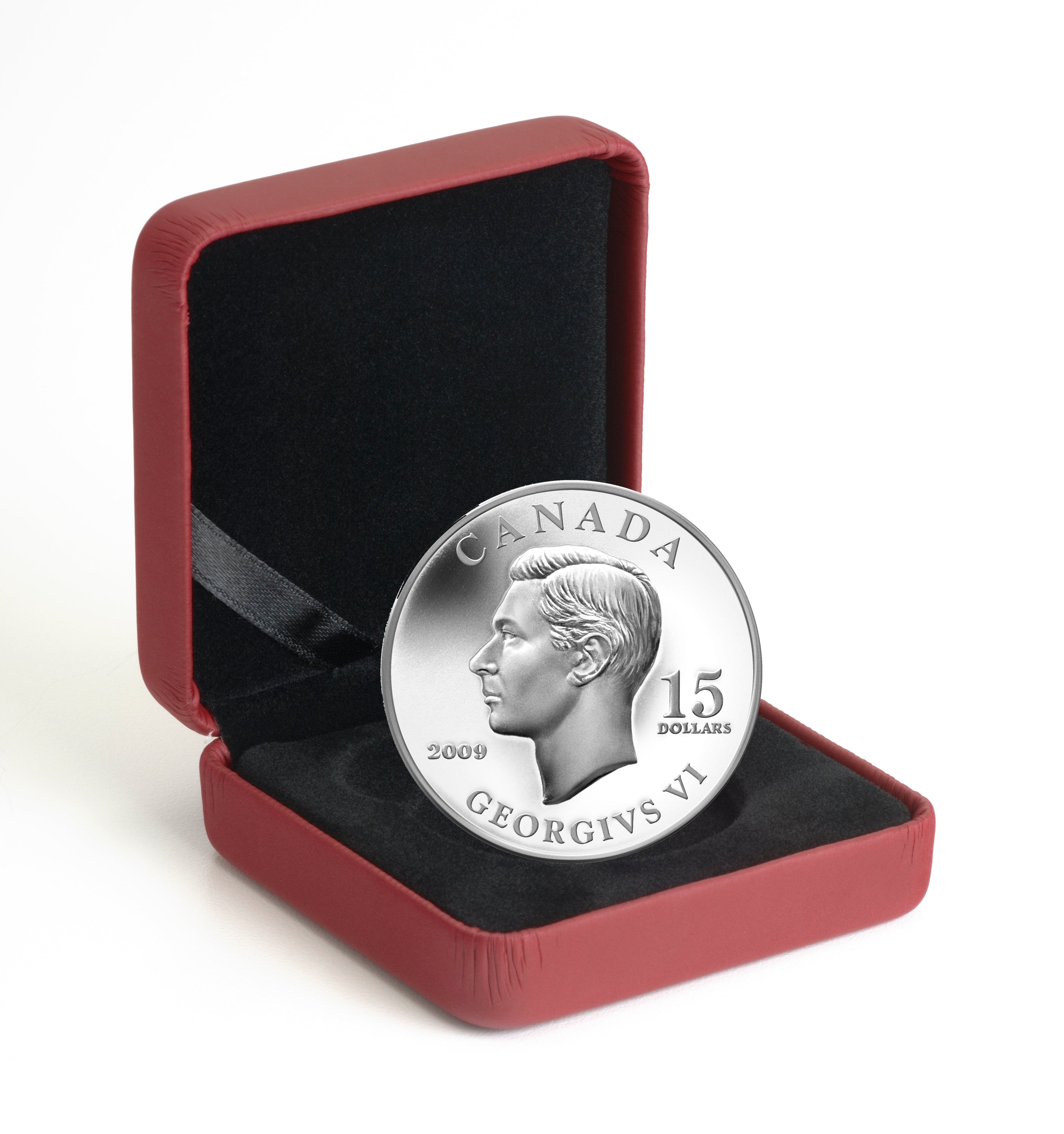 2009 $15 Vignettes of Royalty Series: King George VI - Sterling Silver Coin