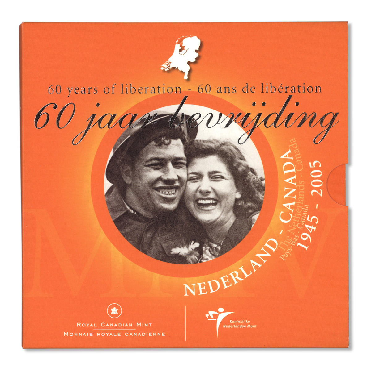 2005 The Liberation of the Netherlands, 60th Anniversary - Brilliant Uncirculated Coin Set