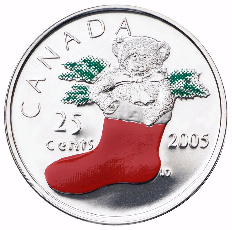 2005 Holiday Gift Set with Coloured 25-cent