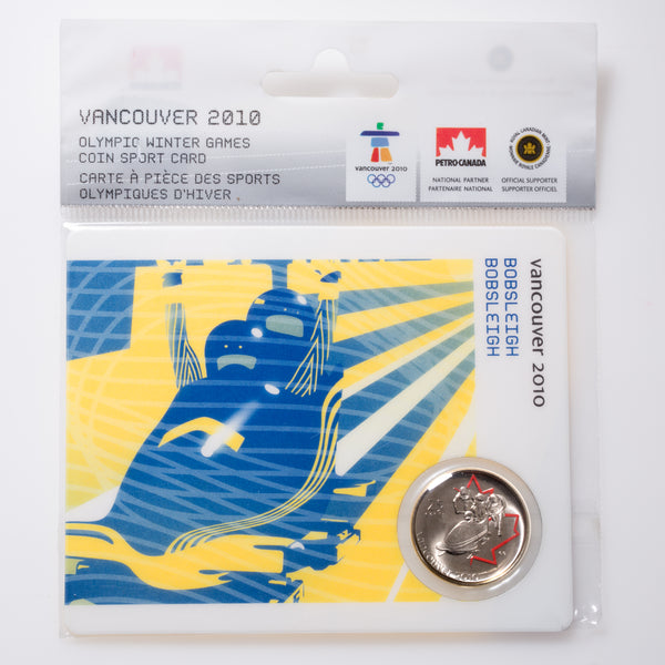 2008 25 Cent Vancouver 2010 Bobsleigh - Olympic Sports Card
