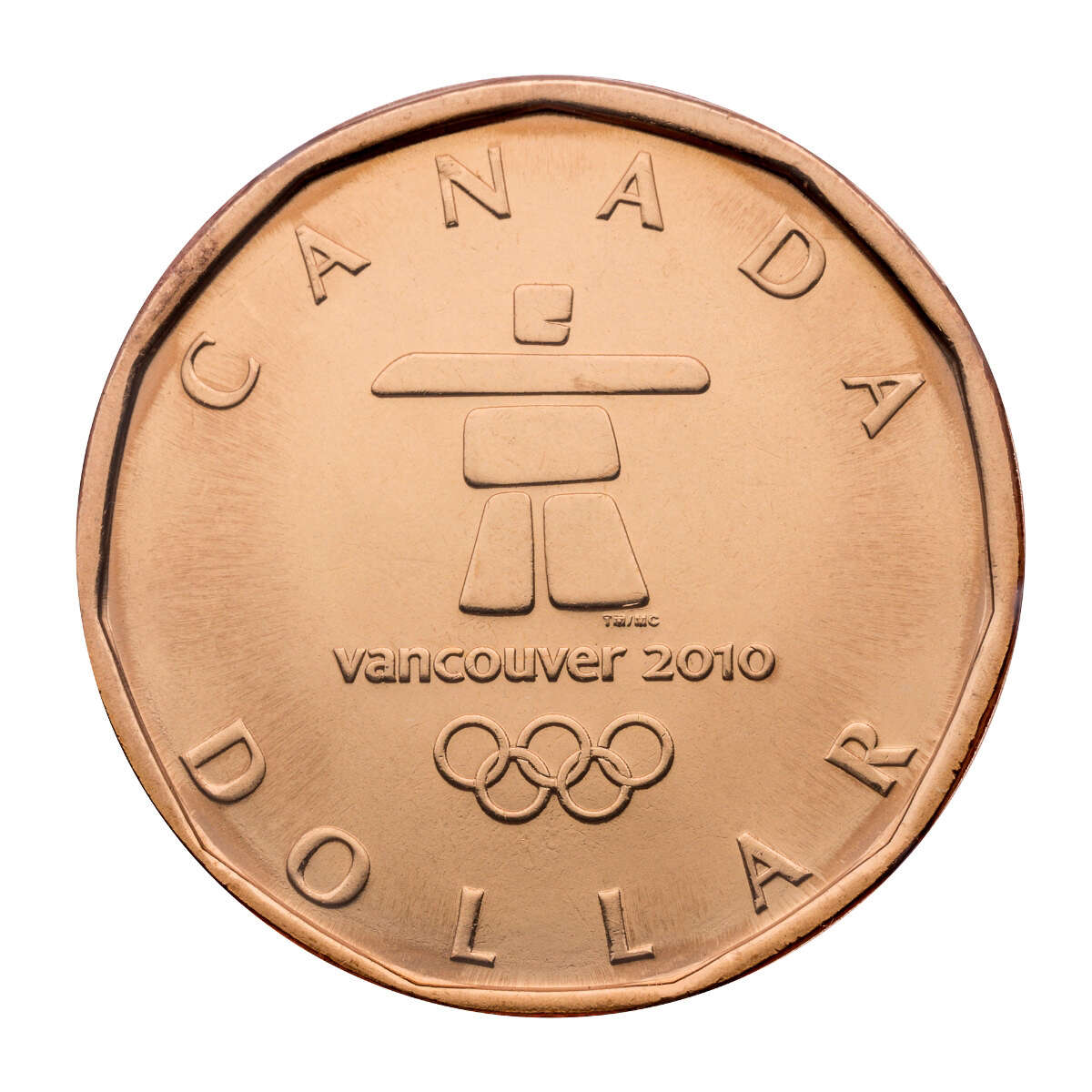 2006 $1 Vancouver 2010 Official First Day Lucky Loonie