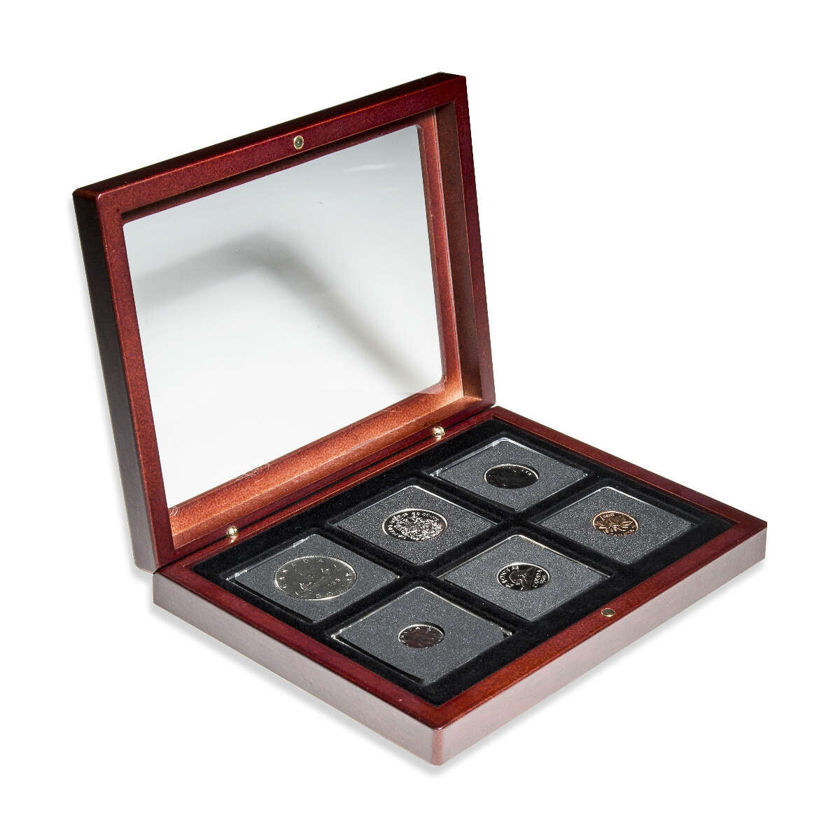 1968 Uncirculated Coin Set in Custom Mahogany Display Case