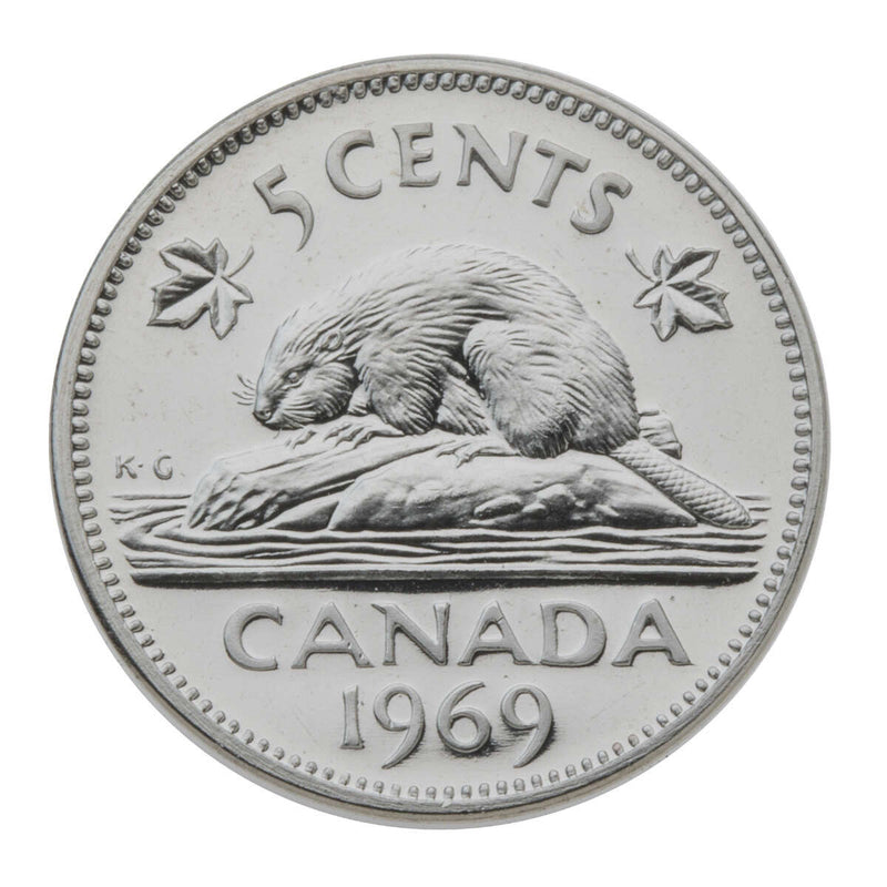 1969 Uncirculated Coin Set in Custom Mahogany Display Case