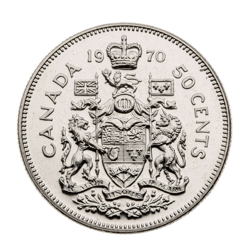 1970 Uncirculated Coin Set in Custom Mahogany Display Case