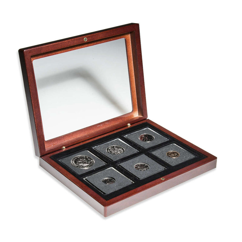 1970 Uncirculated Coin Set in Custom Mahogany Display Case