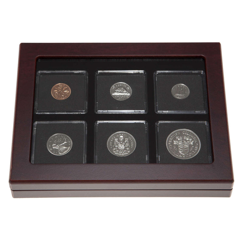 1971 Proof-Like Coin Set in Custom Mahogany Display Case
