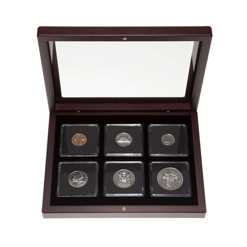 1971 Proof-Like Coin Set in Custom Mahogany Display Case