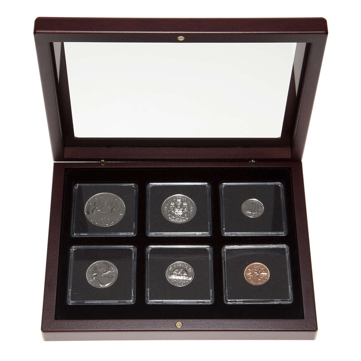 1978 Uncirculated Coin Set in Custom Mahogany Display Case