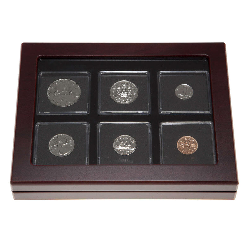 1978 Uncirculated Coin Set in Custom Mahogany Display Case