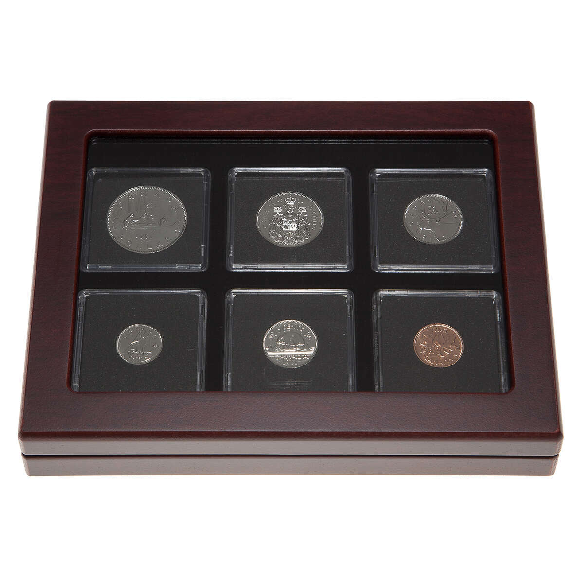 1981 Proof-Like Coin Set in Custom Mahogany Display Case