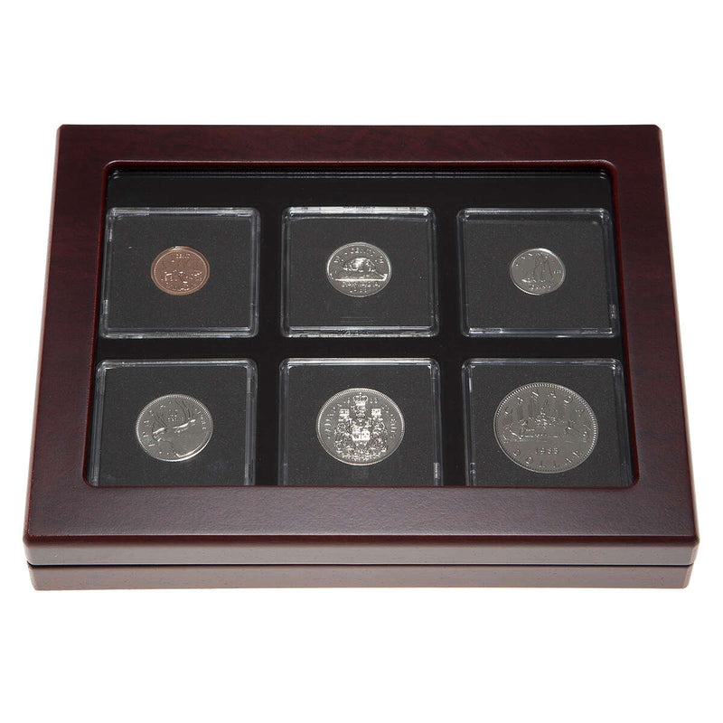 1983 Proof-Like Coin Set in Custom Mahogany Display Case
