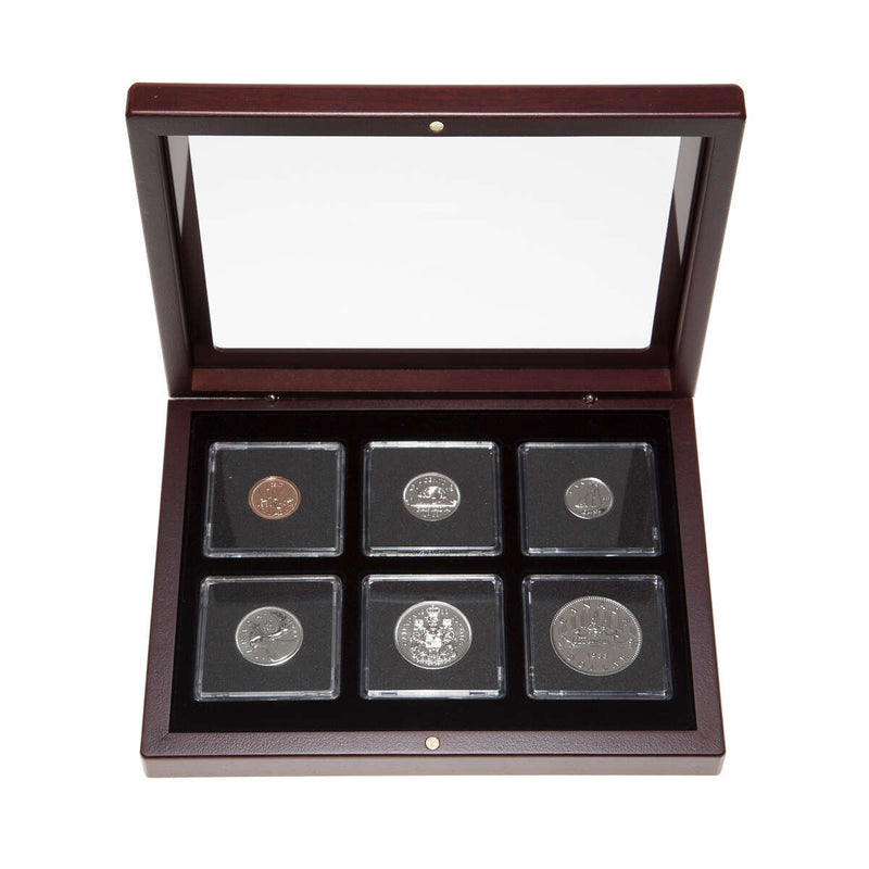 1983 Proof-Like Coin Set in Custom Mahogany Display Case