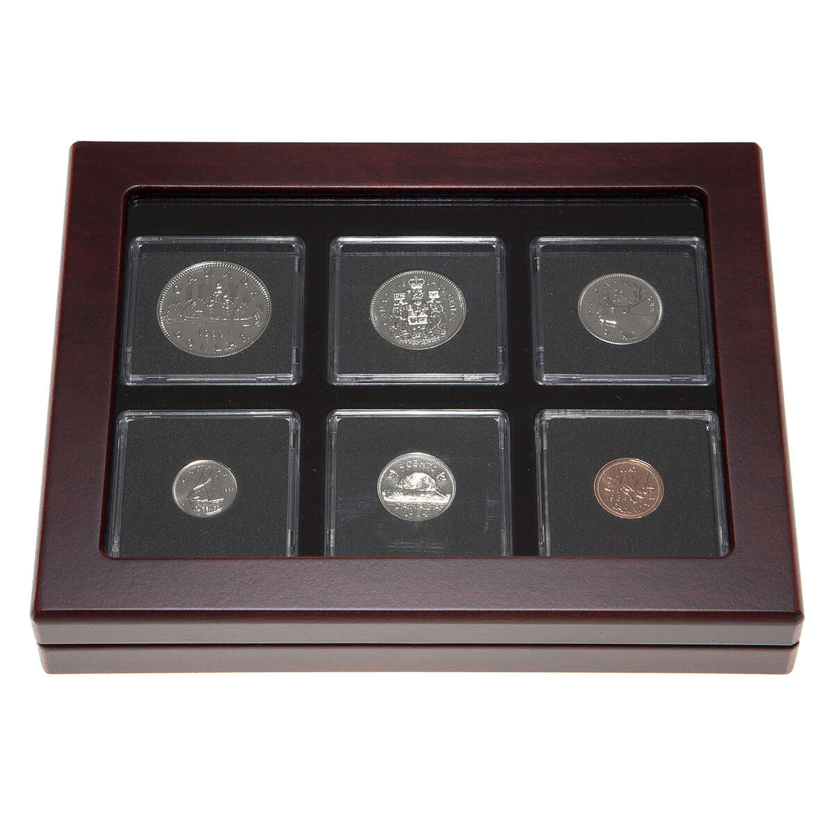 1984 Proof-Like Coin Set in Custom Mahogany Display Case