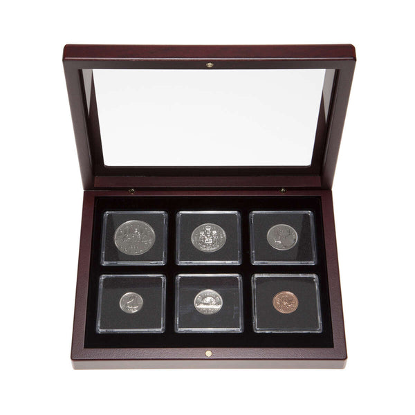 1984 Proof-Like Coin Set in Custom Mahogany Display Case