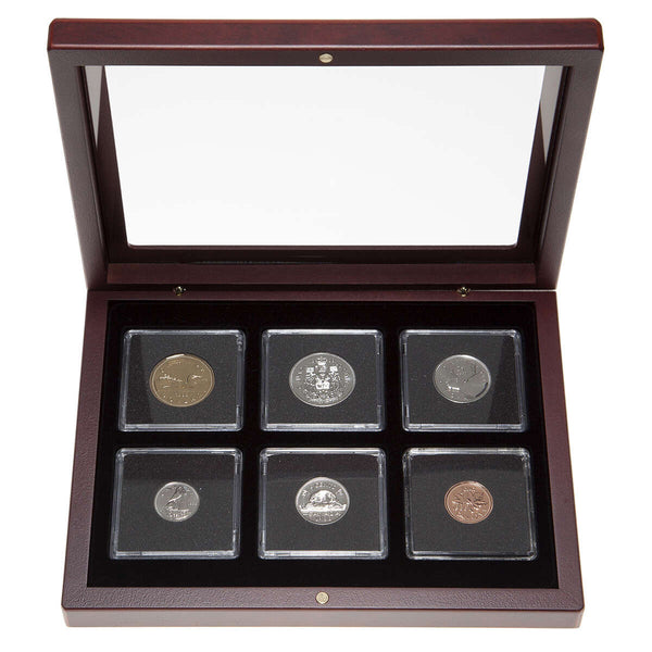1988 Proof-Like Coin Set in Custom Mahogany Display Case