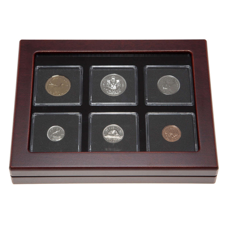 1989 Proof-Like Coin Set in Custom Mahogany Display Case