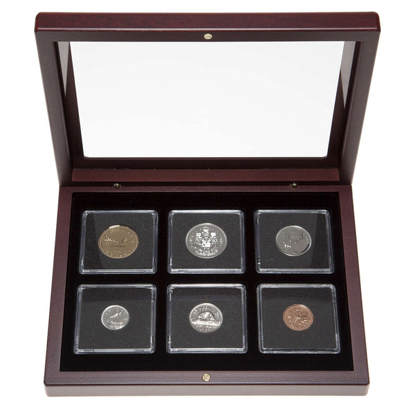1989 Proof-Like Coin Set in Custom Mahogany Display Case