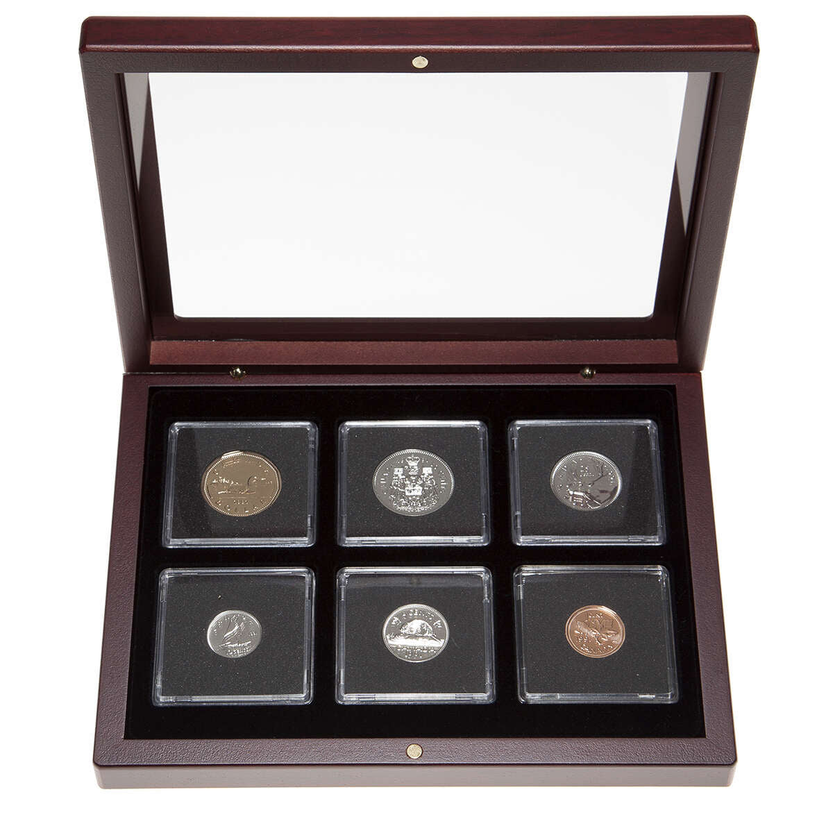 1991 Proof-Like Coin Set in Custom Mahogany Display Case