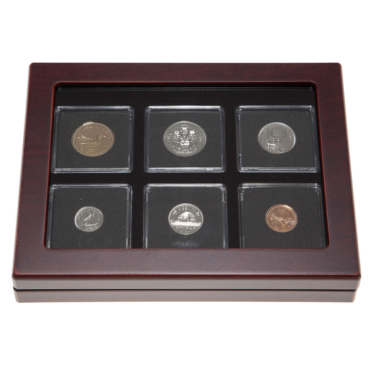 1991 Proof-Like Coin Set in Custom Mahogany Display Case