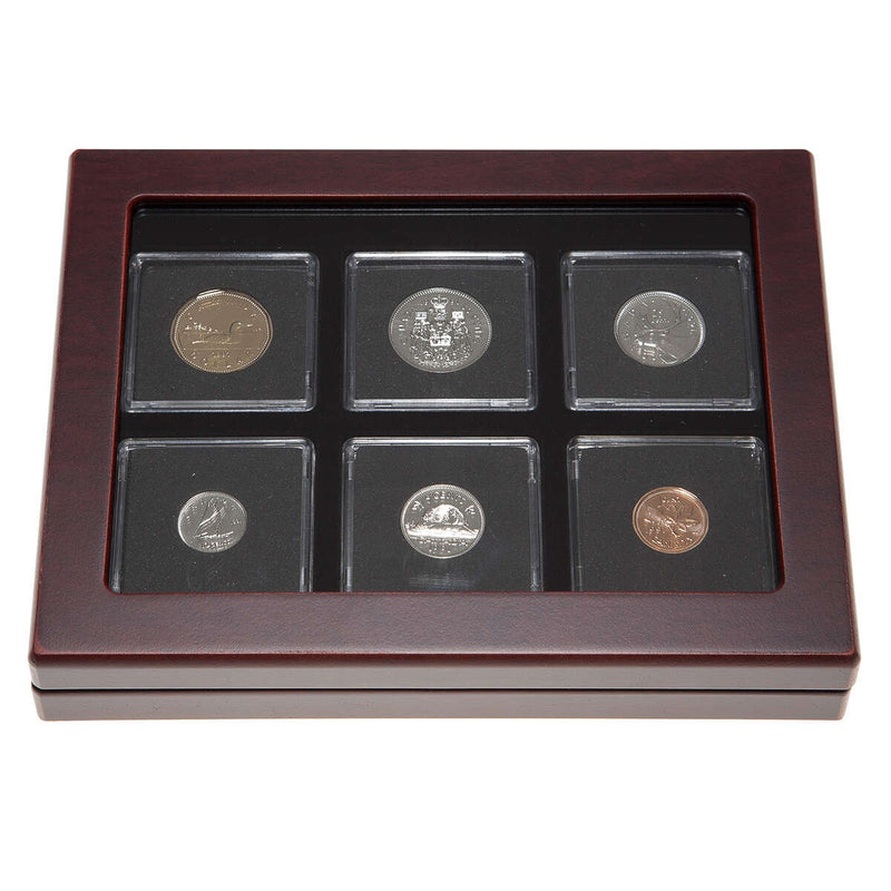 1991 Proof-Like Coin Set in Custom Mahogany Display Case