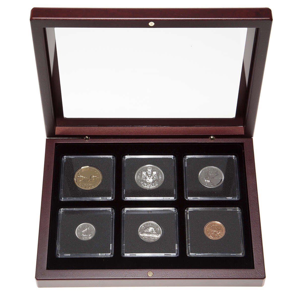 1992 Proof-Like Coin Set in Custom Mahogany Display Case