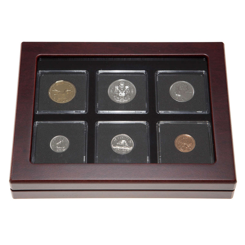 1992 Proof-Like Coin Set in Custom Mahogany Display Case