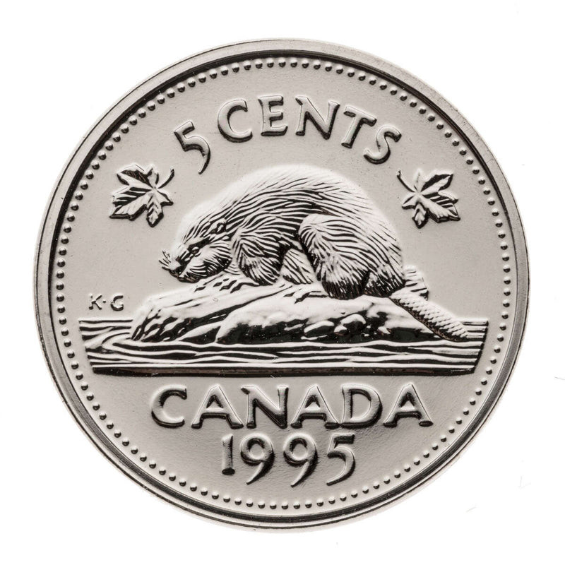 1995 Uncirculated Coin Set in Custom Mahogany Display Case