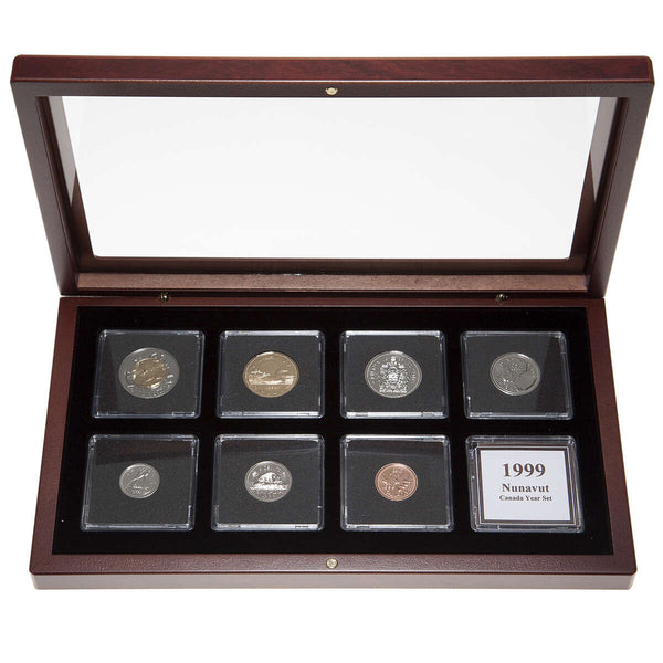 1999 "Nunavut" Proof-Like Coin Set in Custom Mahogany Display Case