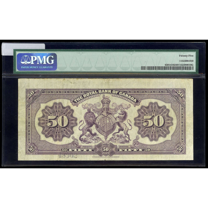 The Royal Bank of Canada $50 1927 Wilson, l. PMG VF-25