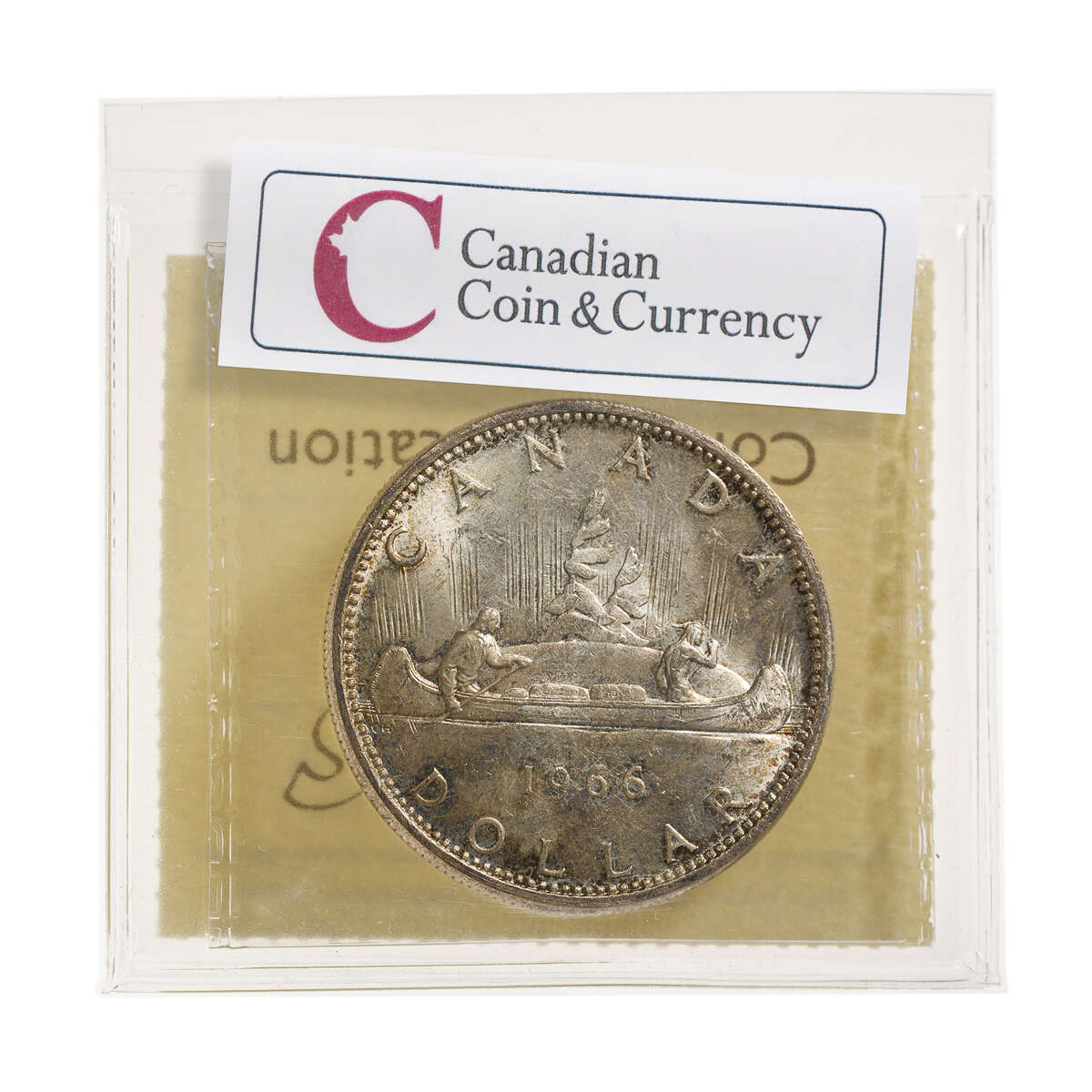 1 Dollar 1966 LgeBds ICCS MS-64