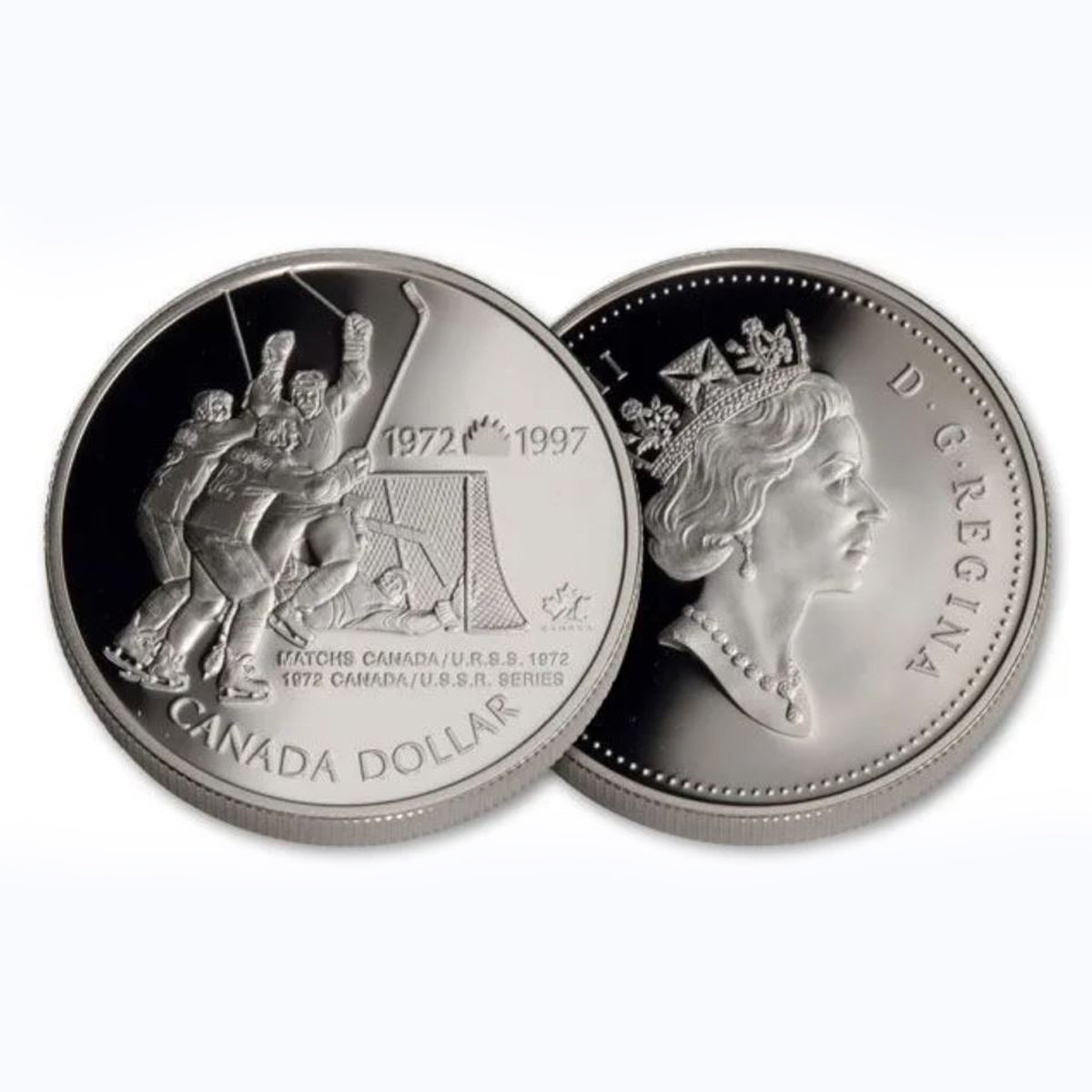 1997 $1 25th Anniversary of Hockey Victory: Commemorative Silver Dolla