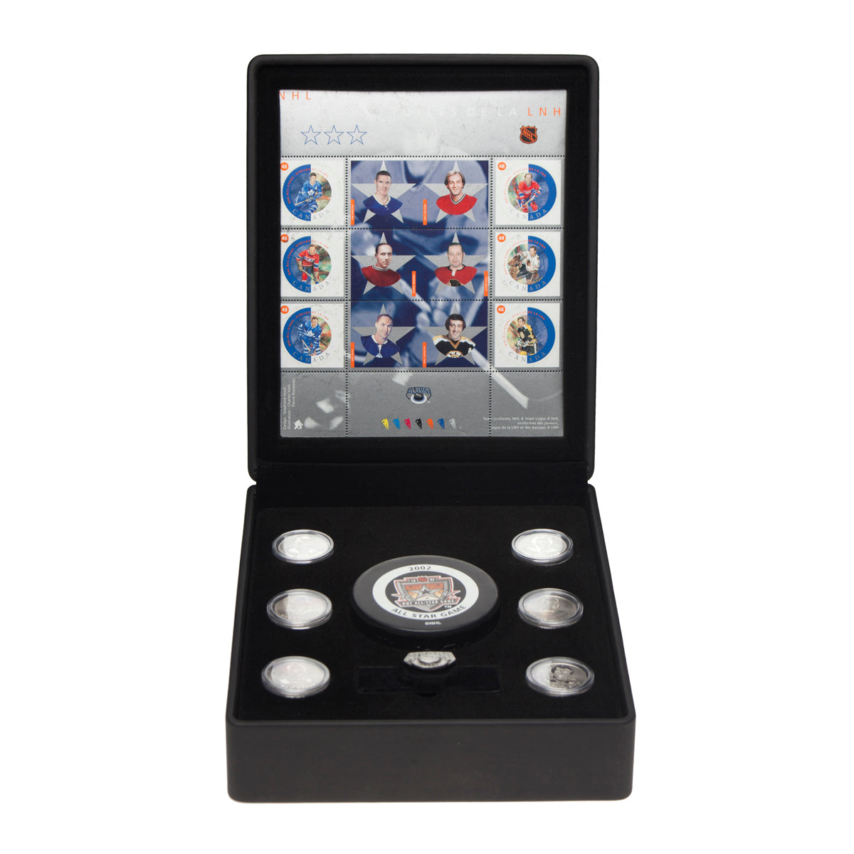 2002 NHL All-Stars  Commemorative Stamp and Medallion Set