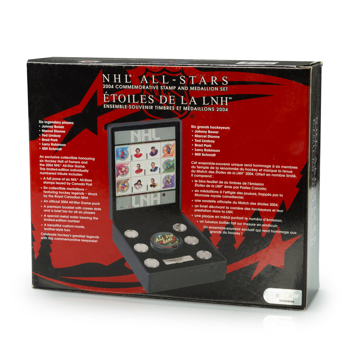 2004 NHL All-Stars Base Commemorative Stamp and Medallion Set