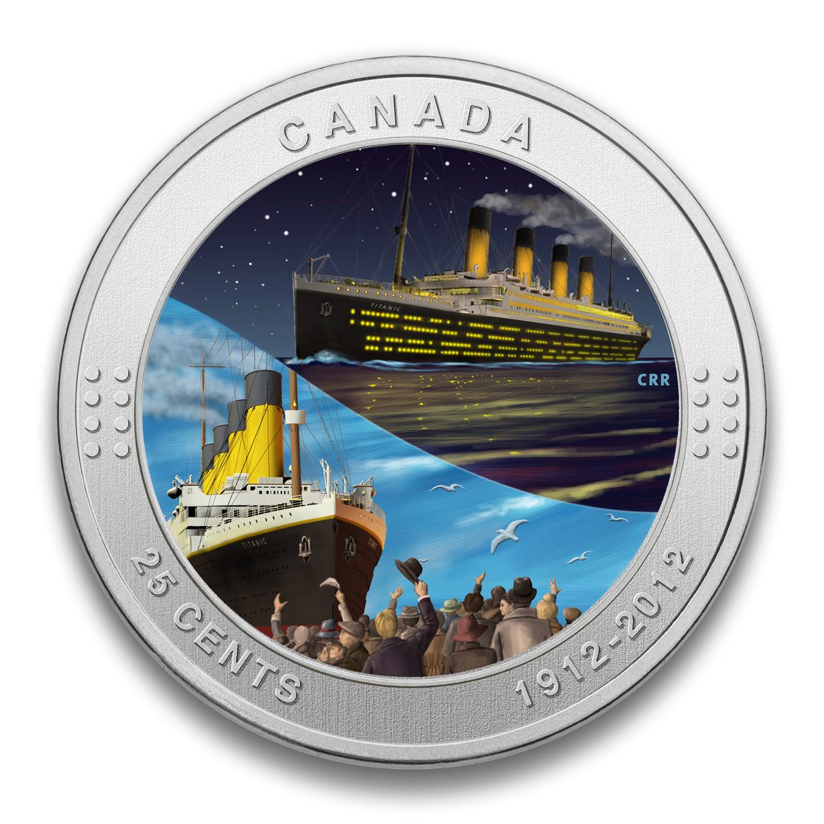 2012 25 Cent 2012 25c R.M.S. Titanic - Stamp and Coin Set