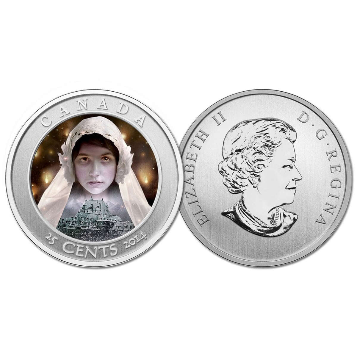 2014 25c Ghost Bride: Haunted Canada - Holographic Coin and Stamp Set