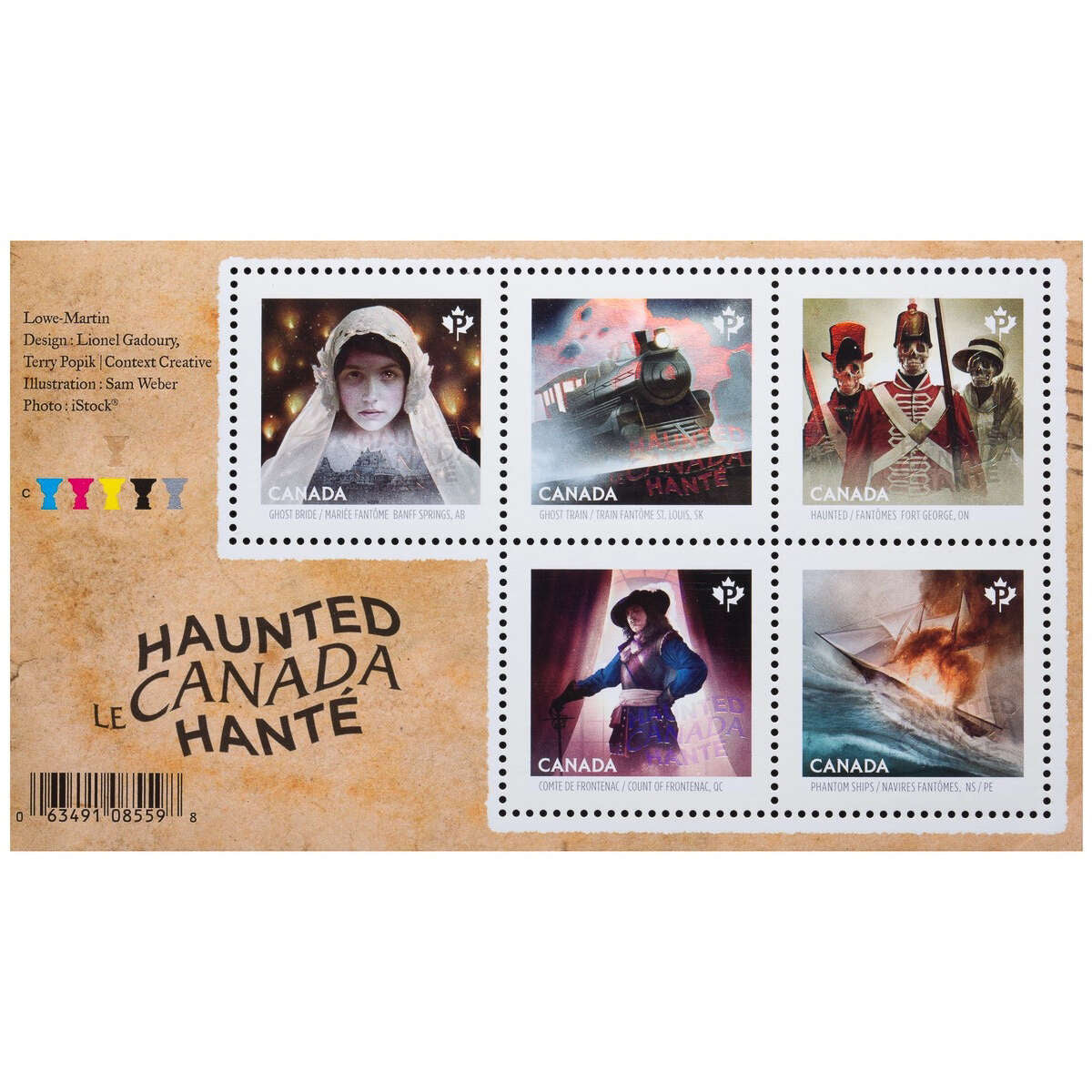 2014 25c Ghost Bride: Haunted Canada - Holographic Coin and Stamp Set