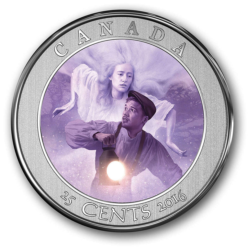 25c 2016 Haunted Canada Coin and Stamp Set