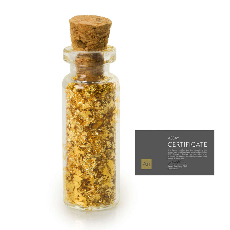 The Gift of Genuine Gold in 1 ml Glass Bottle