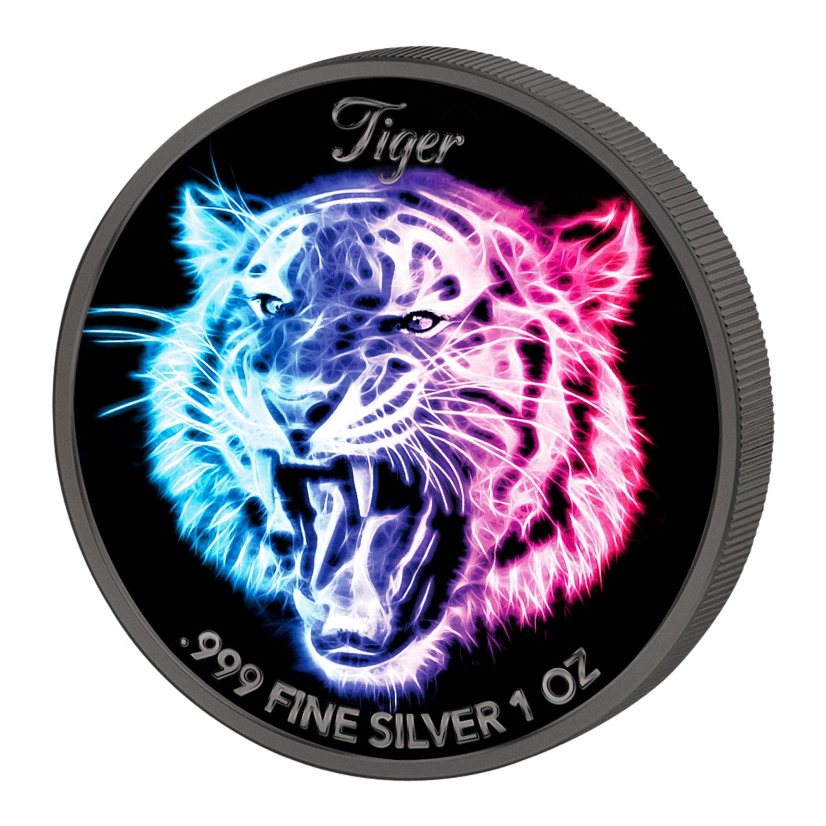 2016 $2 Black Neon Big Cats - Pure Silver 3 Coin Set