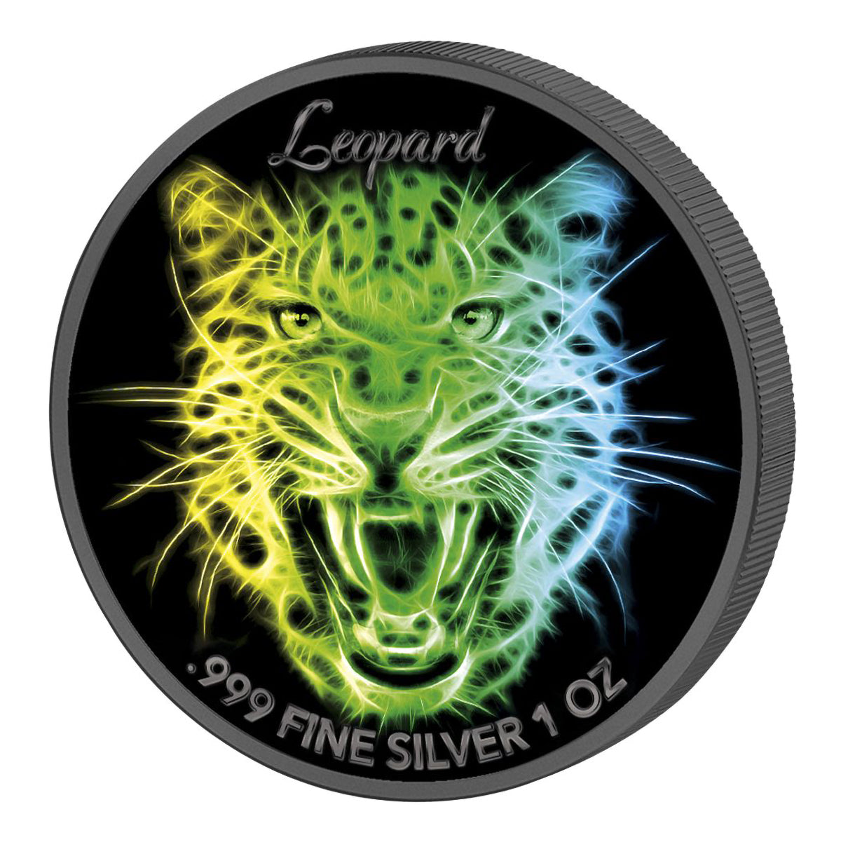 2016 $2 Black Neon Big Cats - Pure Silver 3 Coin Set