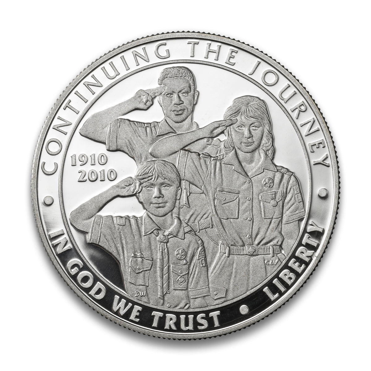 2010 $1 Boy Scouts of America - Pure Silver Coin