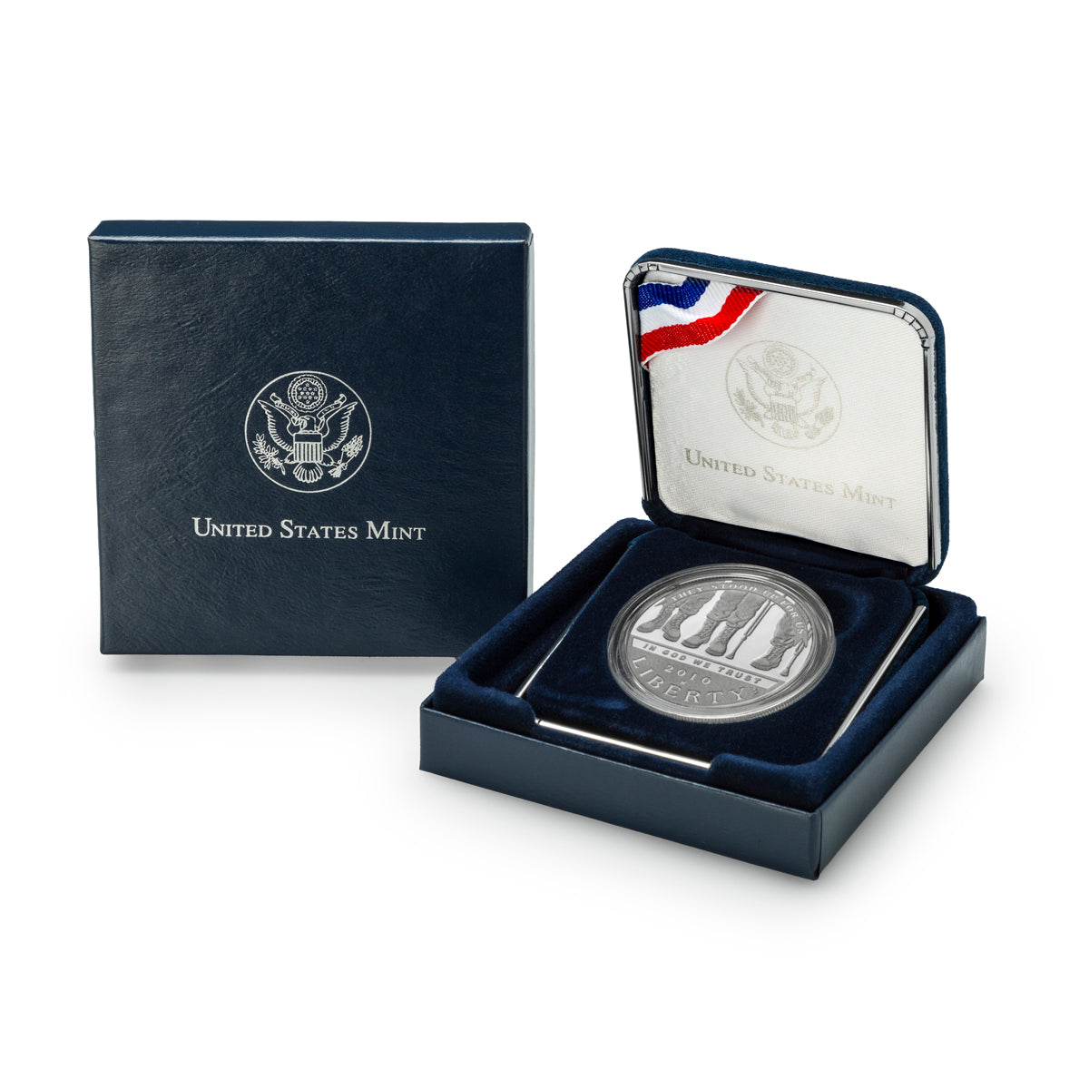 2010 $1 American Veterans Disabled for Life Silver Coin